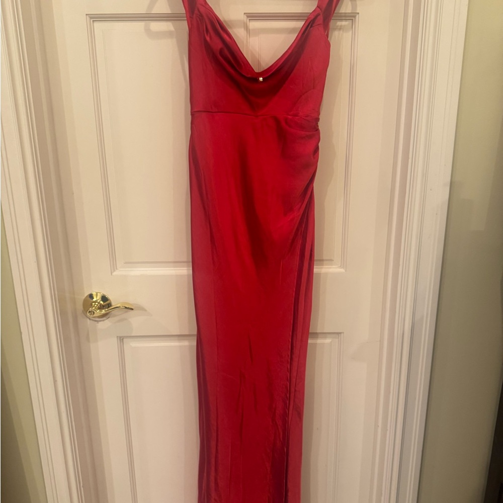Runaway the Label Vibrant Red gown